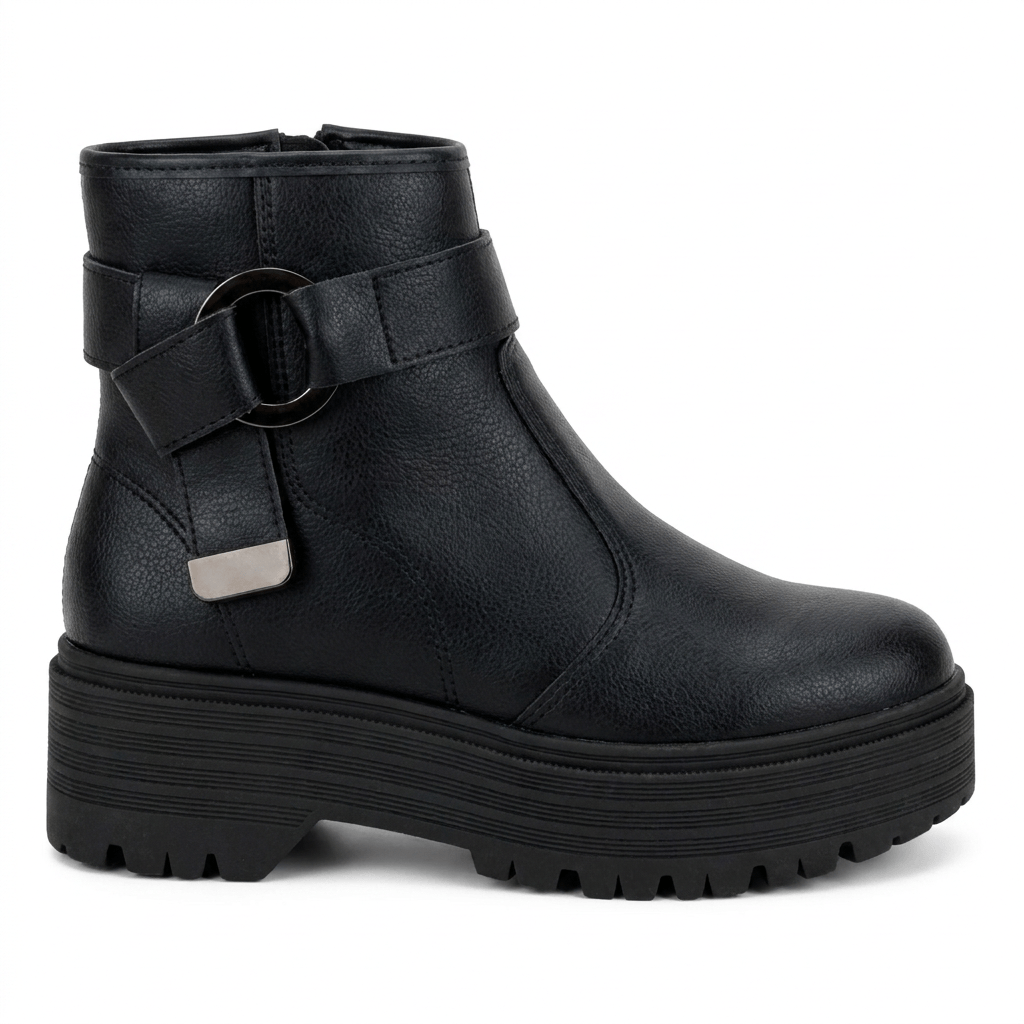 Bota Moleca Cano Curto Preto Feminino 5351.103.23572.15745